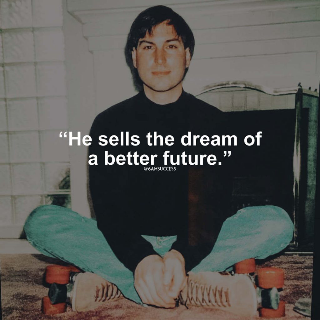 "He sells the dream of a better future."